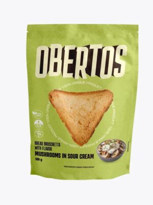 Bruschetta bread MUSHROOMS IN SOUR CREAM 🍄‍🟫